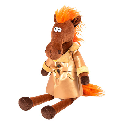 Мягкая игрушка Конь Эрик в пальто 28 см Символ Года Maxitoys MT-250228-28 1